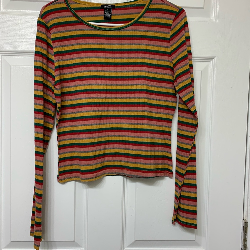 Striped crop top